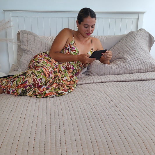 Ivory Coverlet