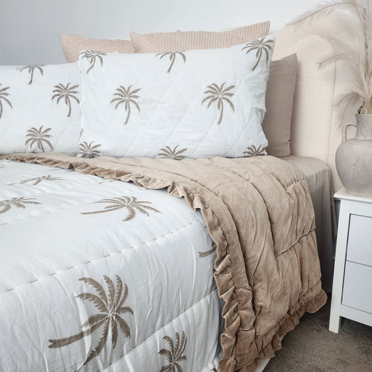 Palm Tree Handmade Velvet