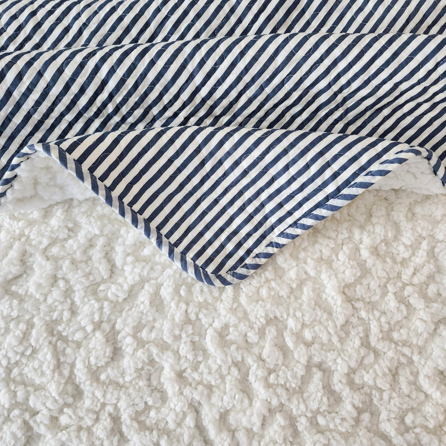 Denim Stripes Sherpa