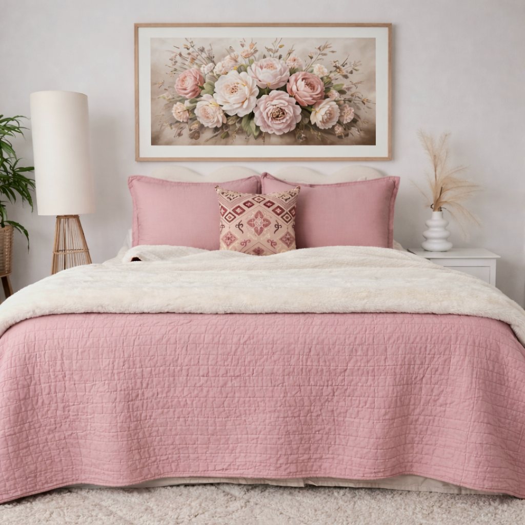Blush Pink Sherpa