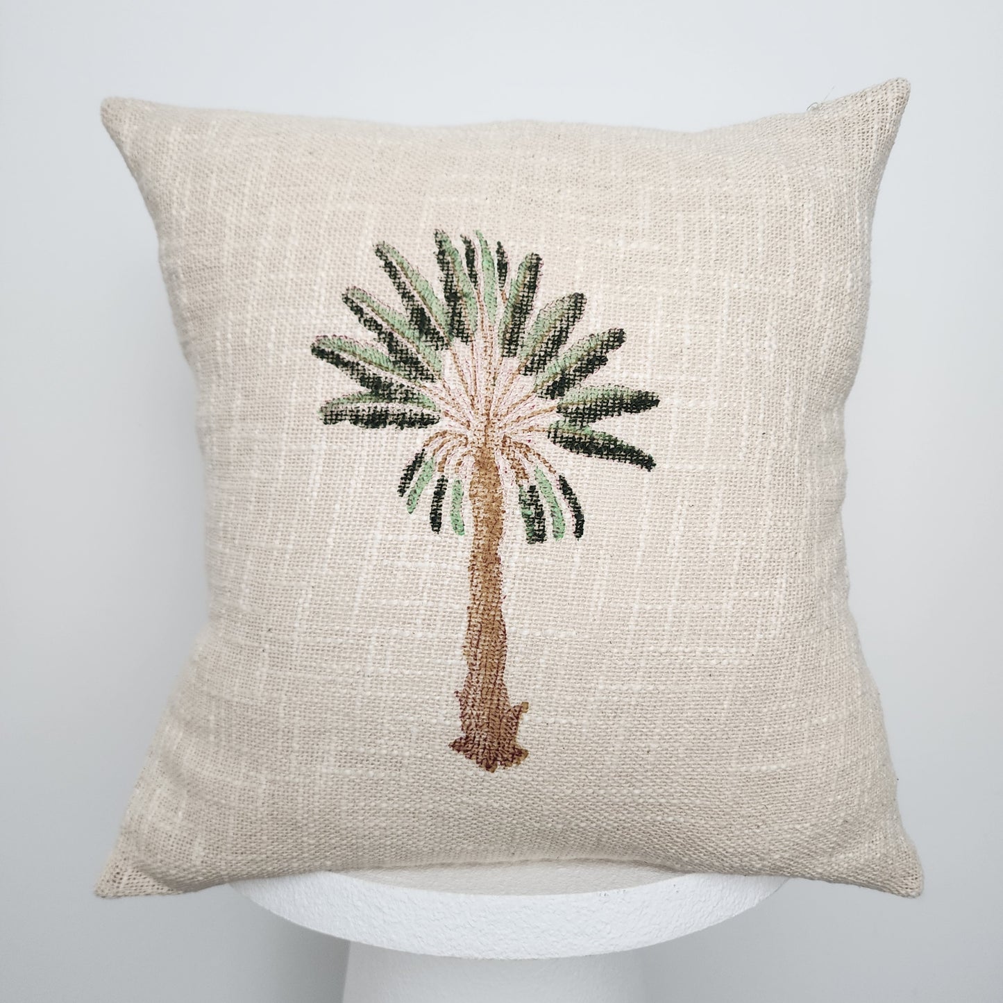 Green Palm Tree Cushion Cover