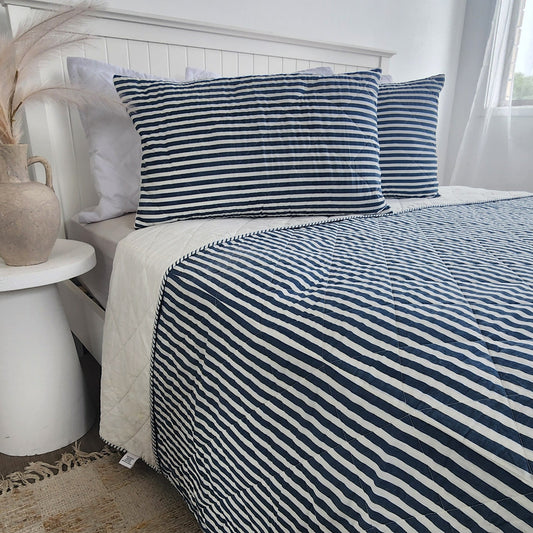 Navy stripe Handmade