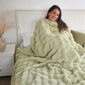 Green Faux Fur Blanket