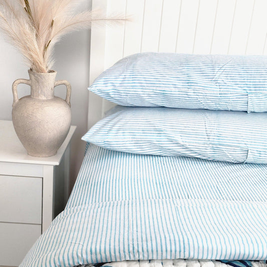 Ice Stripe Sheet Set