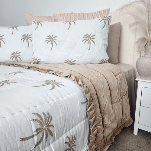 Palm Tree Handmade Velvet