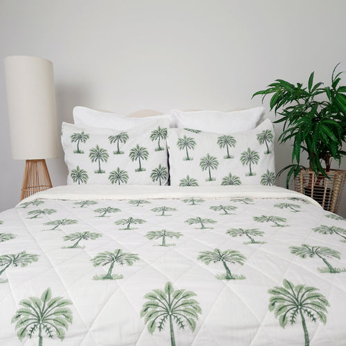 Green Palm Tree Sherpa