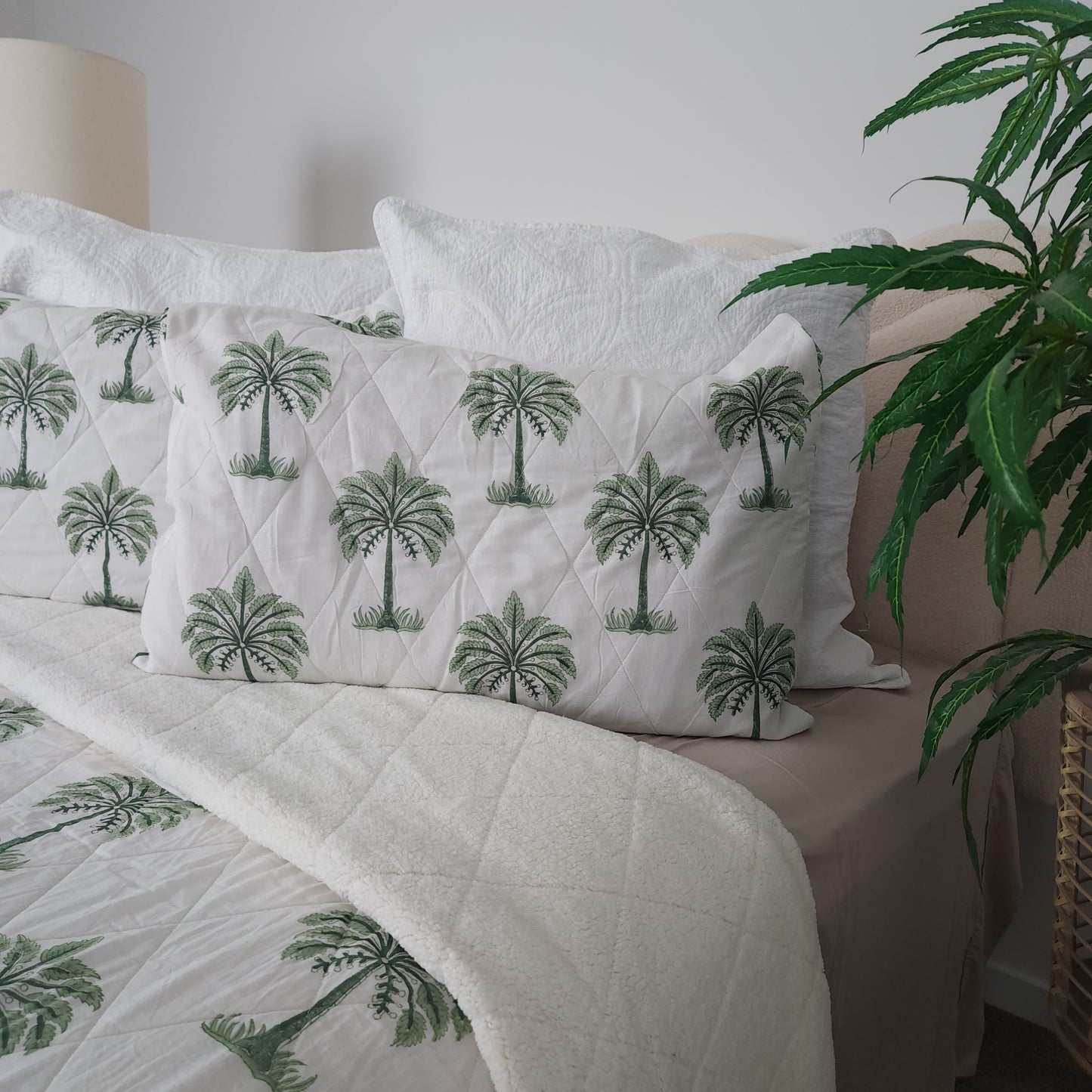 Green Palm Tree Sherpa