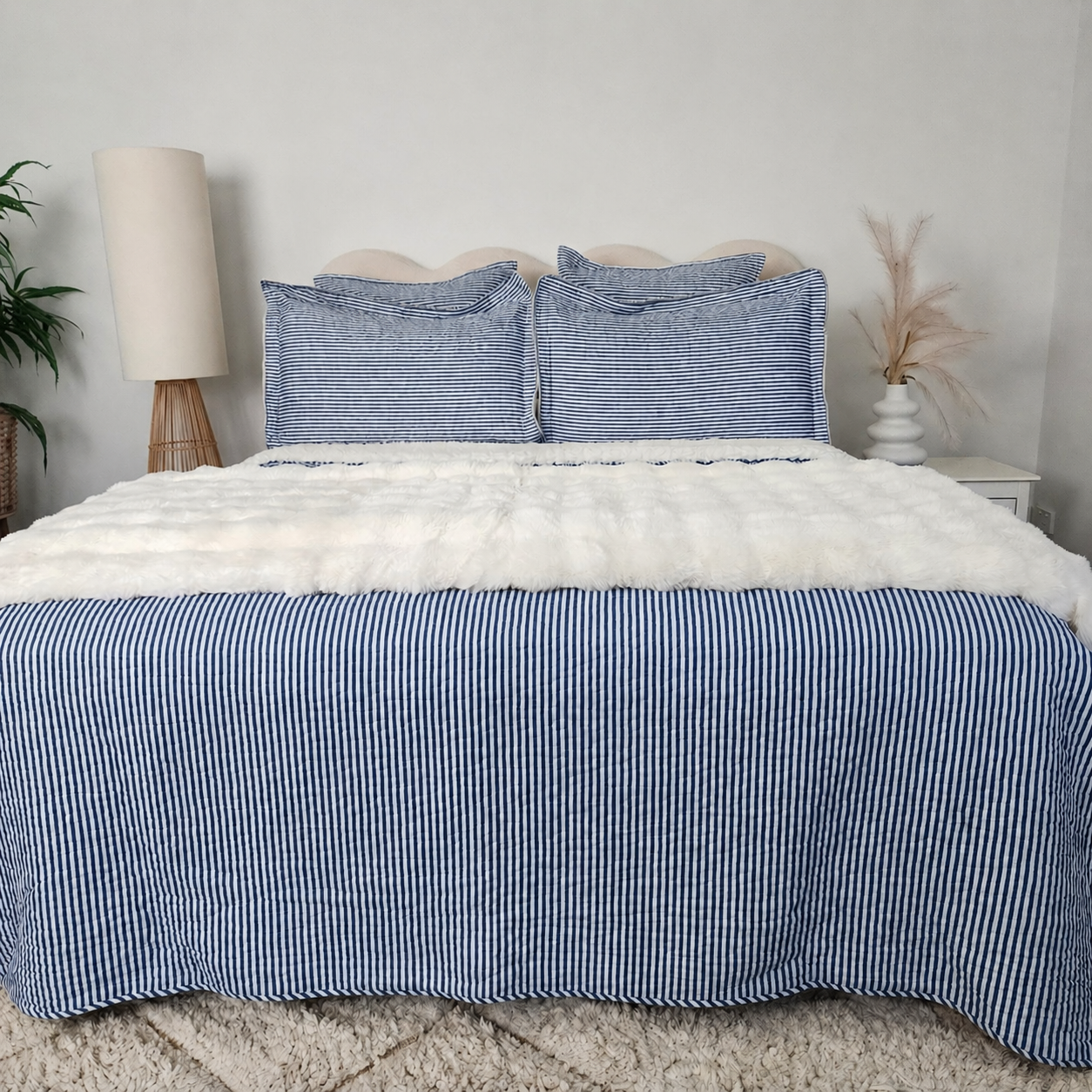 Denim Stripes Sherpa