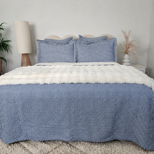 Denim Stripes Sherpa