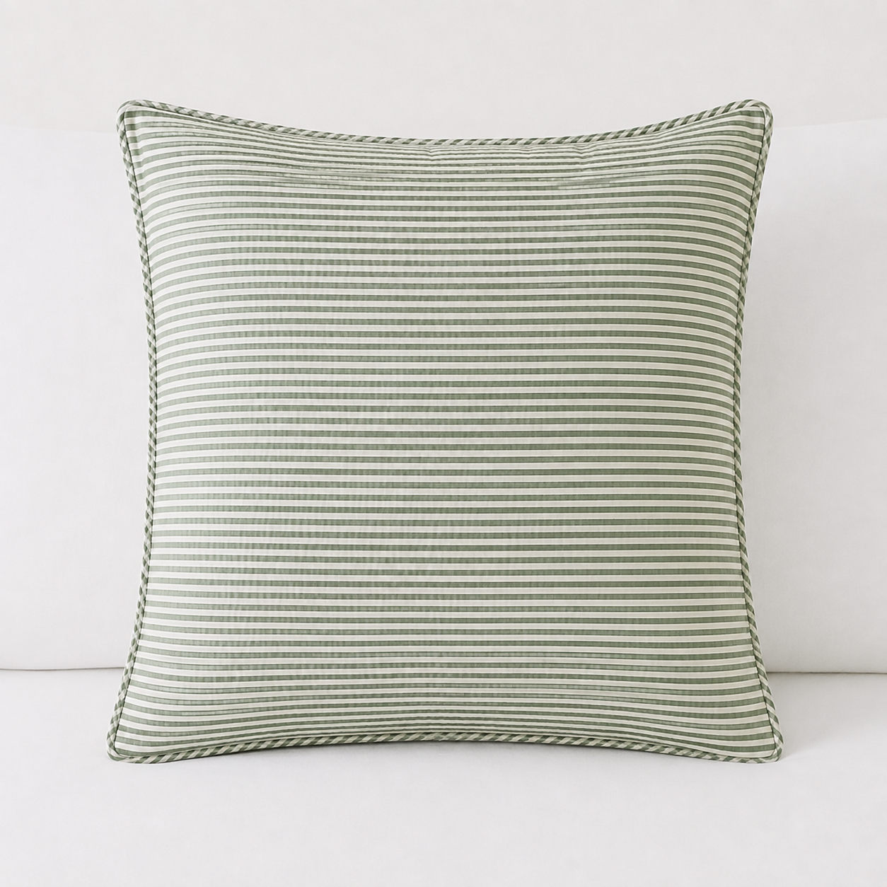 Sage Stripe European Pillowcase