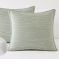 Sage Stripe European Pillowcase