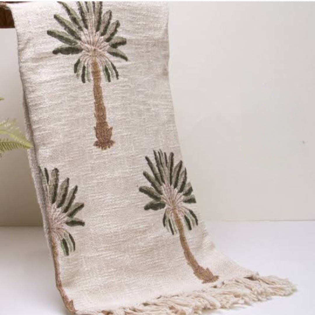 Real Tree Throws Green Palm Tree Throw – Homely.au
