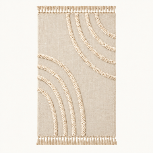 Dune tufted Throw blanket