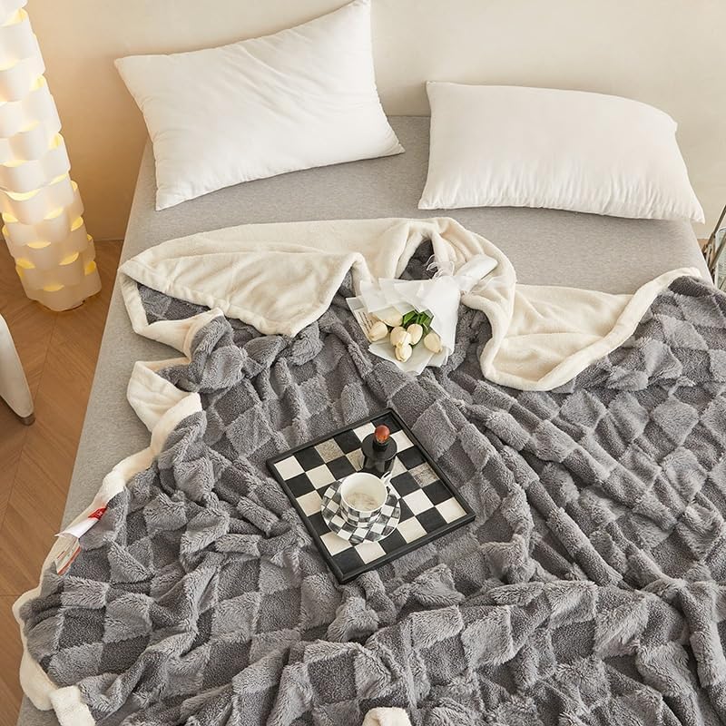 Charcoal Fleece Blanket
