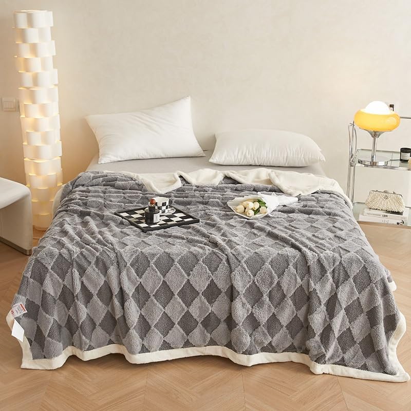 Charcoal Fleece Blanket