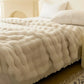 Faux Fur Blanket White