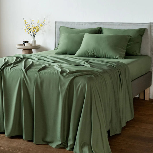 Olive Bamboo Sheet Set