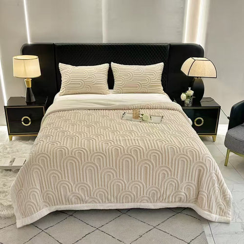 Creme Sherpa Blanket