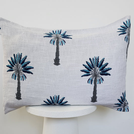 Blue Palm Tree Pillowcase