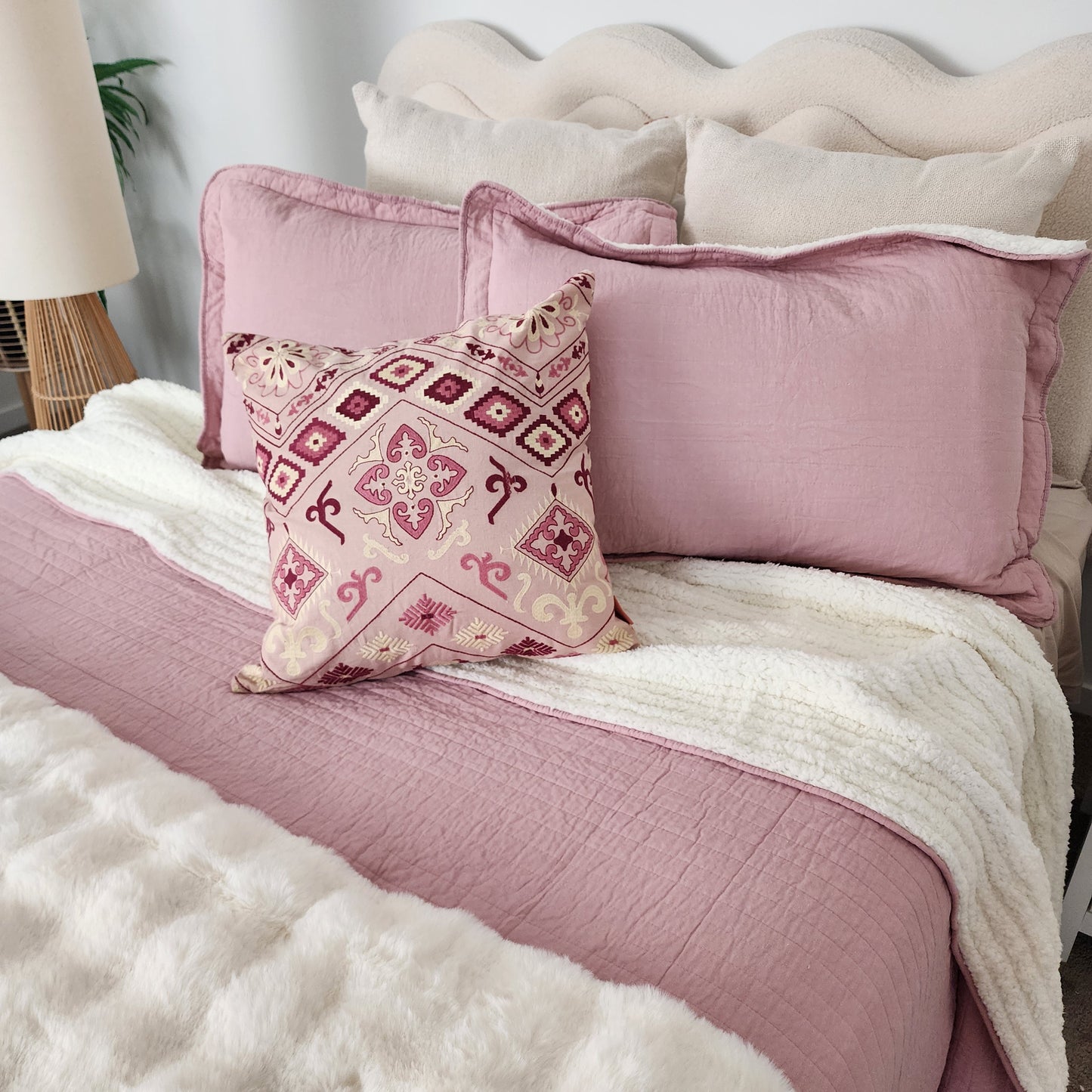 Blush Pink Sherpa