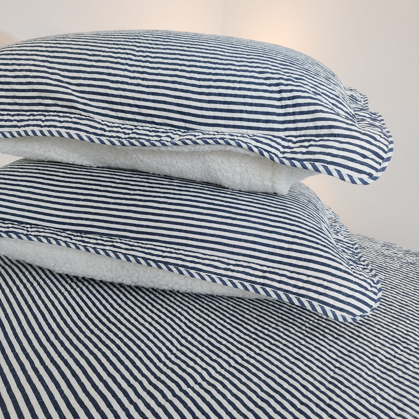 Denim Stripes Sherpa