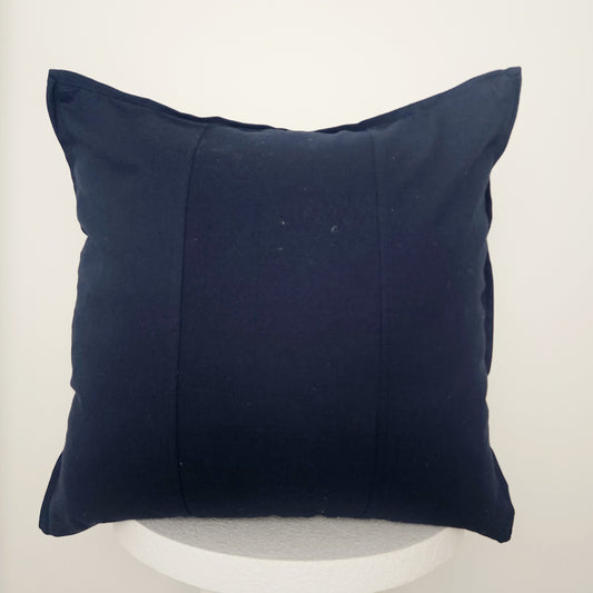 Cotton Navy Cushion Cover