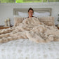 Caramel Faux Fur Blanket