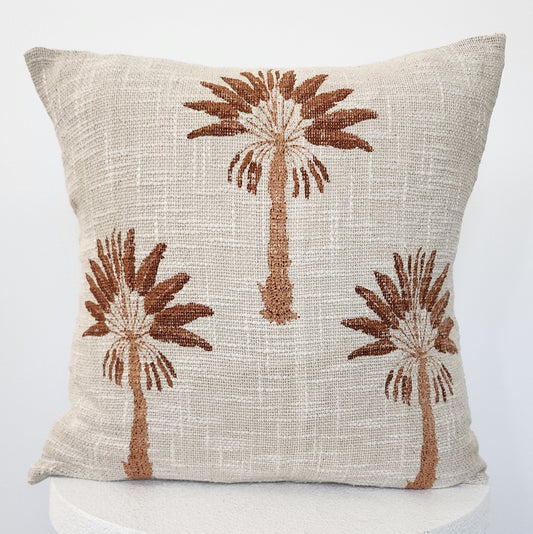 Dune Palm Tree Cushion Cover