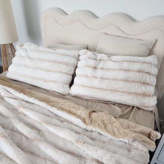 Snow Faux Fur Blanket