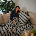 Green Faux Fur Blanket