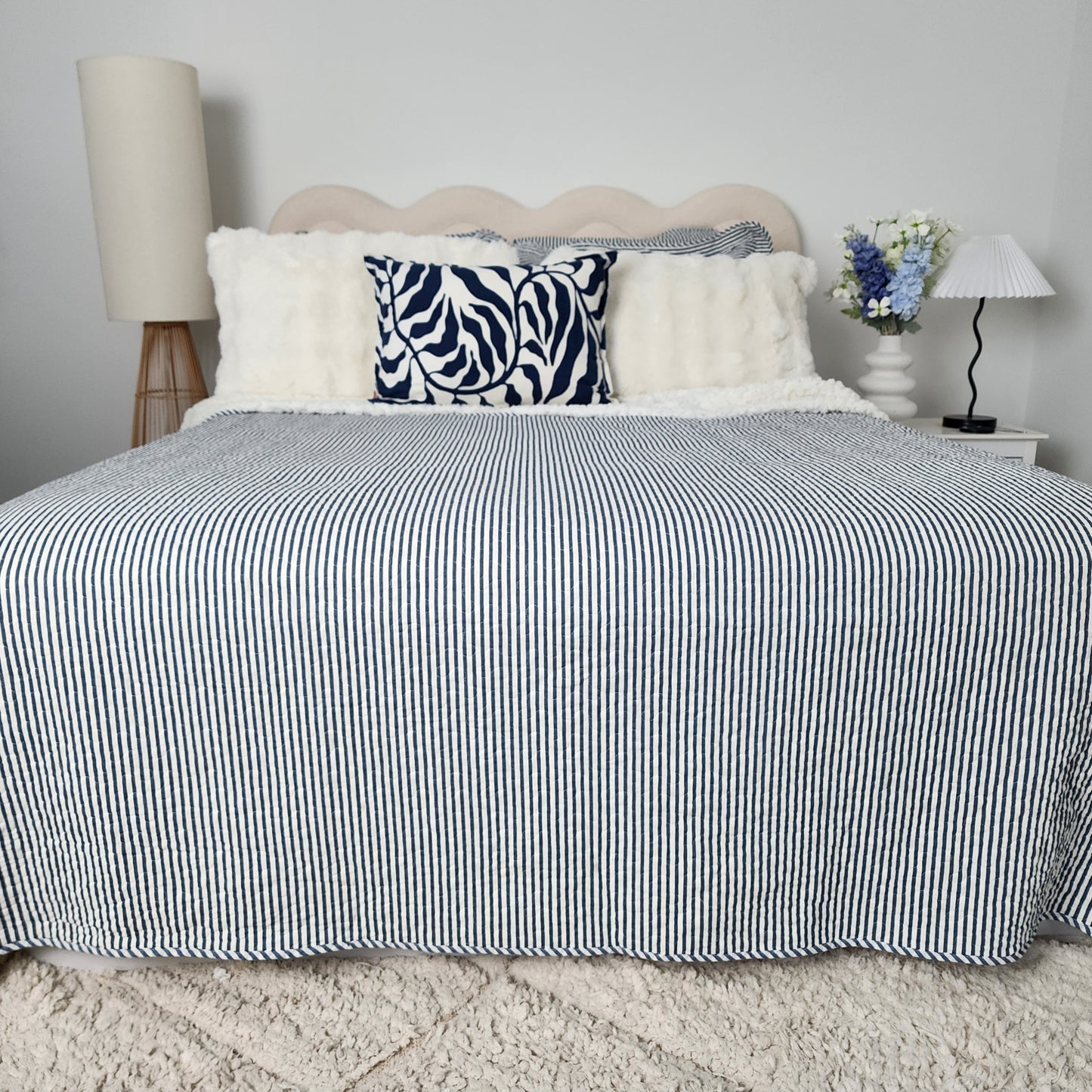 Denim Stripes Sherpa