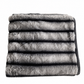 Charcoal Faux Fur Blanket
