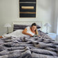 Charcoal Faux Fur Blanket